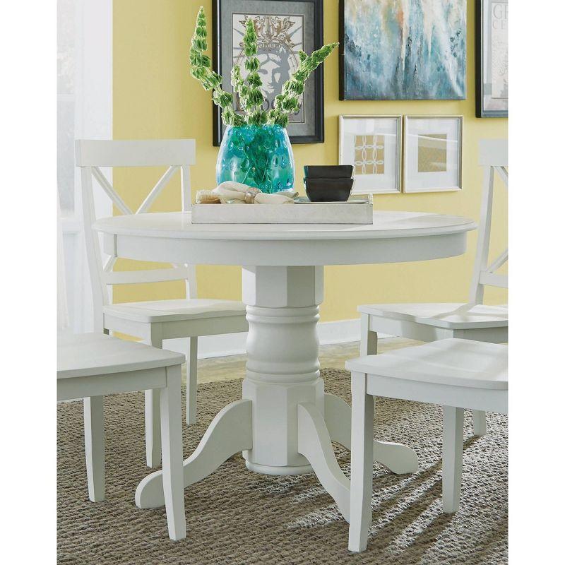 Warwick Dining Table Off White - Homestyles: Hardwood Frame, Kitchen, 42" Wide