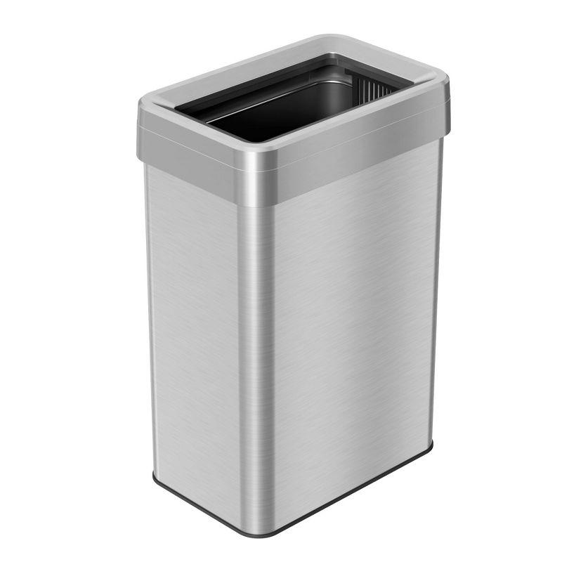 iTouchless 16 Gallon Brushed Stainless Steel Touchless Trash Can