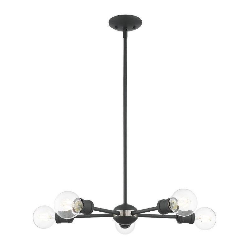 5 - Light Steel Dimmable Sputnik Sphere Chandelier