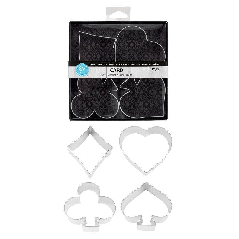 R&M International Casino Playing Card Theme 4 Piece Cookie Cutter Set