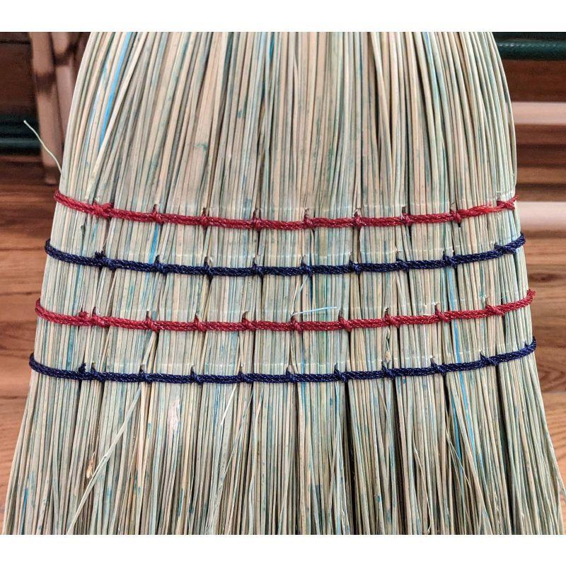 Stoltzfus Brooms & Carpets Amish-Made House Broom - Authentic Corn Straw Broom with Hardwood Handle, Natural, 55 inches