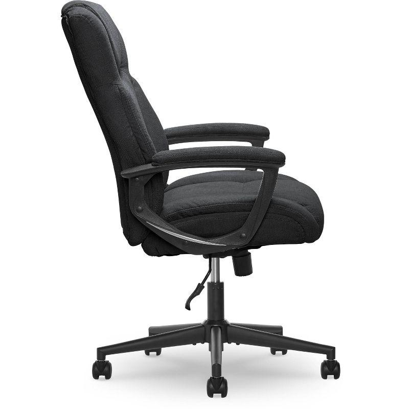 Style Hannah II Office Chair Midnight Black - Serta: Executive, Microfiber, 400 lbs Capacity