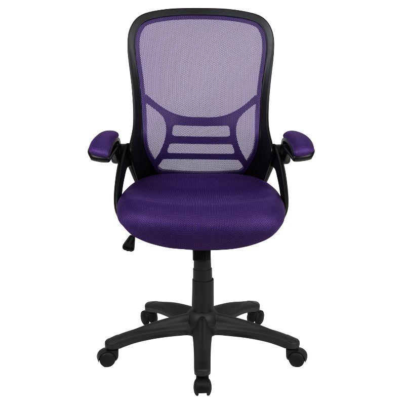 Flash Furniture High Back Mesh Ergonomic Swivel Office Chair with Flip-up Arms