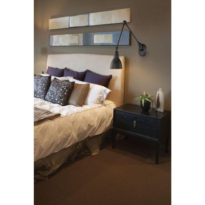 Savoy House Dakota 1 - Light Swing Arm Lamp in  Matte Black