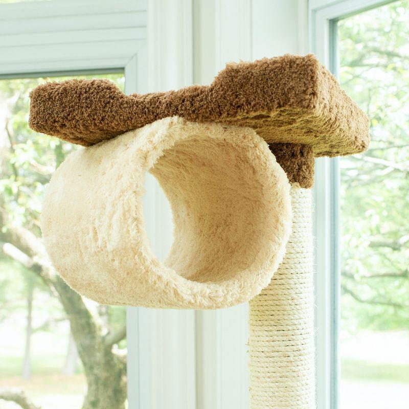 Armarkat 70" Real Wood Cat tree With Scratch posts, Hammock for Cats & Kittens, X7001