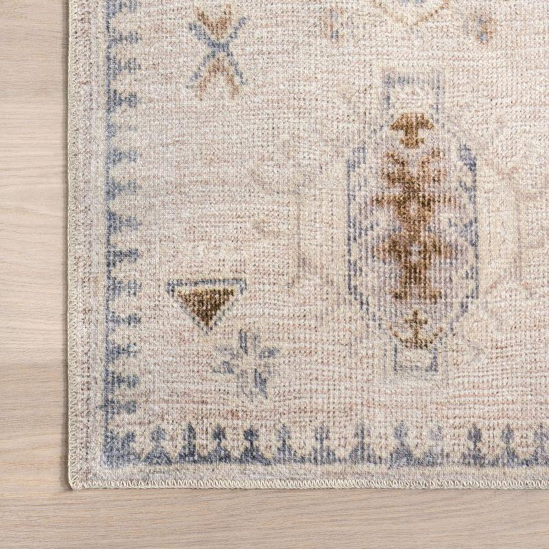 Nuloom Krystin Distressed Machine Washable Indoor Area Rug