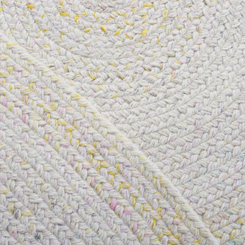 Braided BRD804 Hand Woven Area Rug - Ivory/Yellow - 3' round - Safavieh.