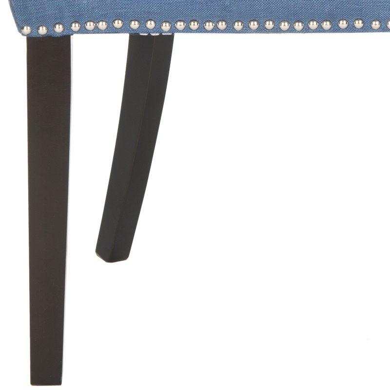 Lester 19" H Dining Chair With Nail Head Trim (Set of 2) - MCR4709 - Navy - Safavieh Couture