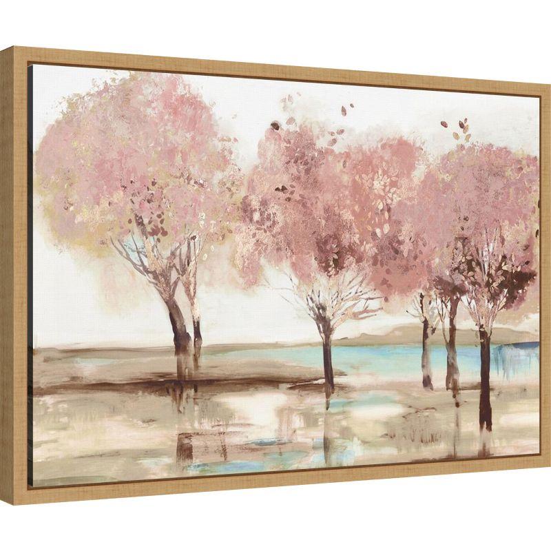 Amanti Art Spring Transition (Trees) by Allison Pearce Canvas Wall Art Print Framed 23 x 16-in.