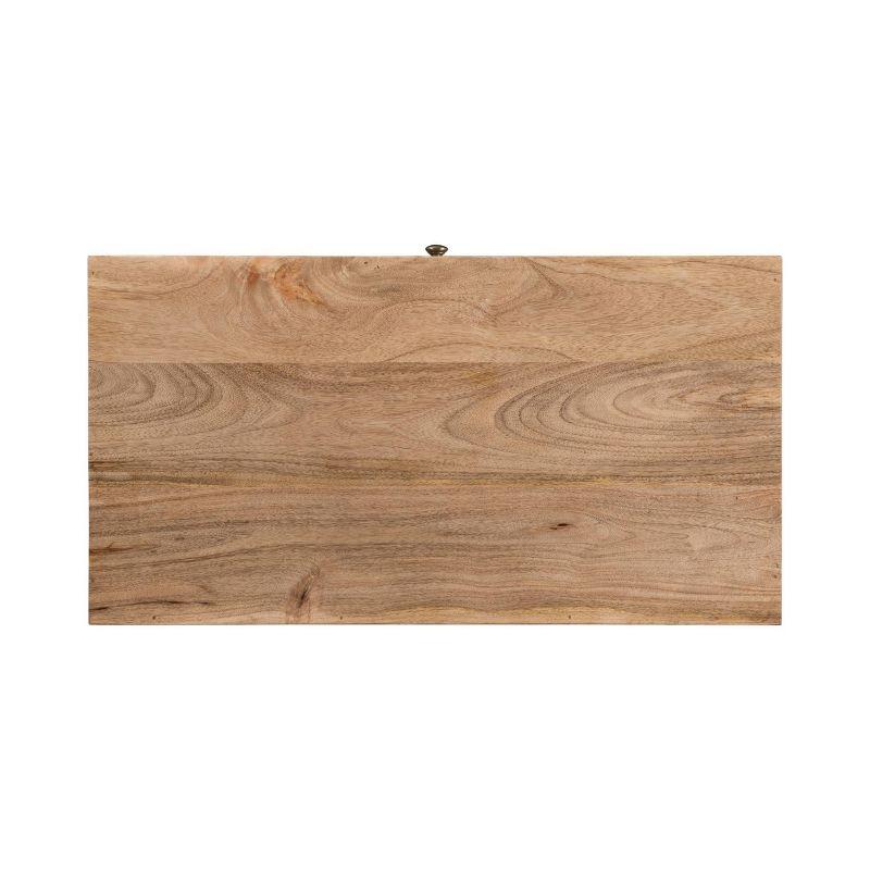 George Oliver Mid-Century Modern Mango Wood 3 Drawer Chest