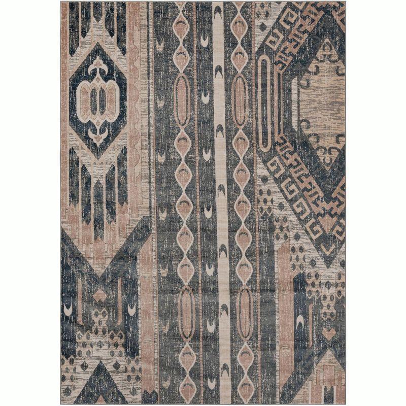 Unique Loom Portland Collection Area Rug - Orford (10'  x 14' 1" Rectangle Navy Blue/Blue)