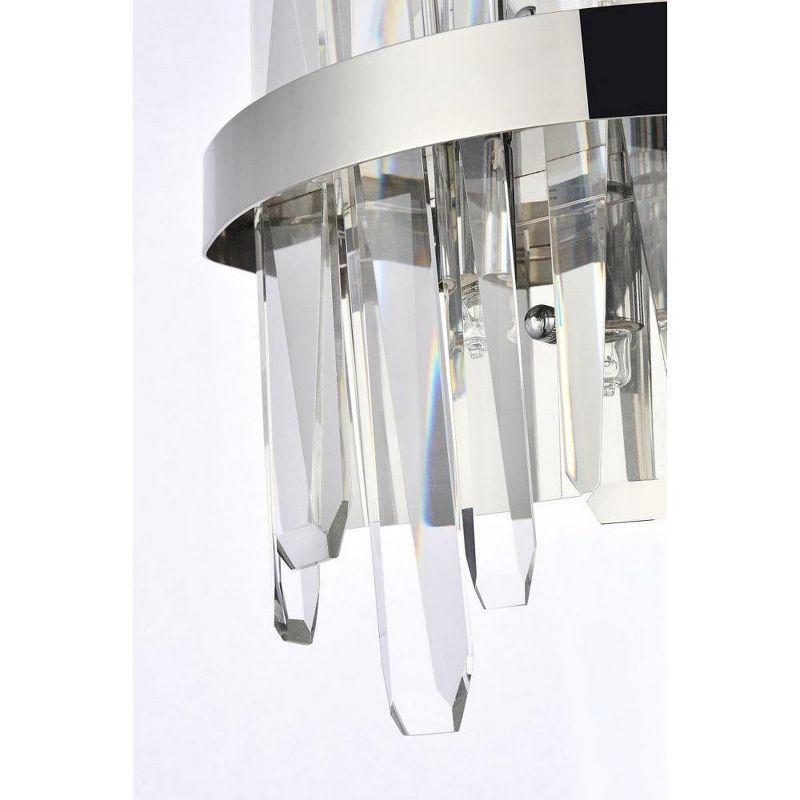 Chrome Crystal 2-Light Dimmable Wall Sconce