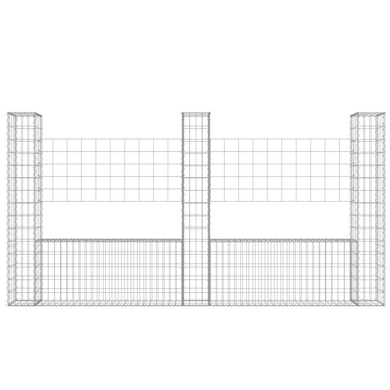 VidaXL Silver Metal Fence Panel