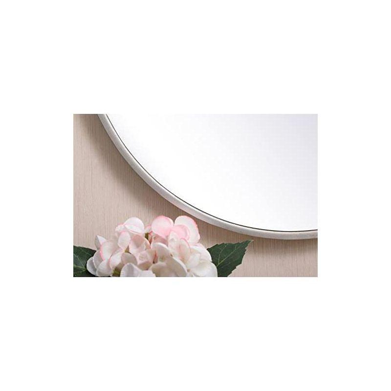 Cassie Metal/Manufactured Wood Round Wall Mirror