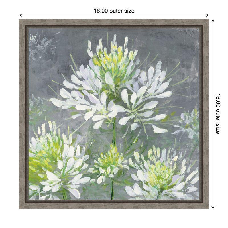 Amanti Art Farmhouse Cleome I by Julia Purinton Canvas Wall Art Print Framed 16-in. x 16-in.