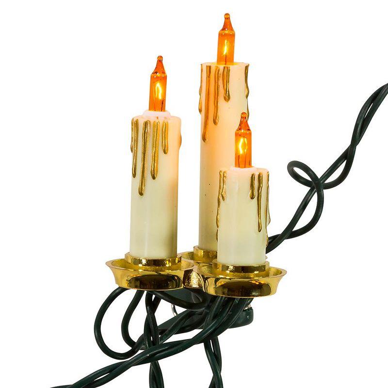 Kurt Adler Kurt Adler Indoor UL 15-Light Triple Candle Light Set, 12ft