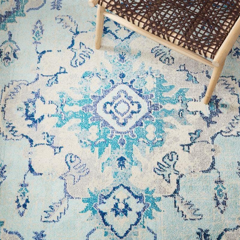 Madison MAD484 Power Loomed Indoor Area Rug - Teal/Beige - 6'x9' - Safavieh