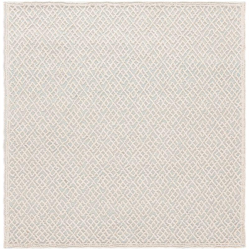 Trace TRC224 Hand Tufted Area Rug - Ivory/Blue - 6'x6' - Safavieh.
