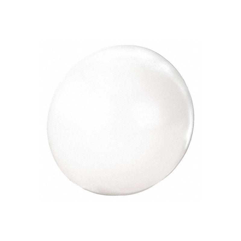 National Hardware Plastic White Soft Round Door Stop Mounts to wall 2.25 in.