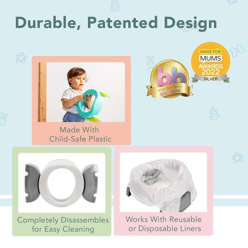 Kalencom Potette Plus 2-in-1 Portable Potty Trainer Seat - Gray