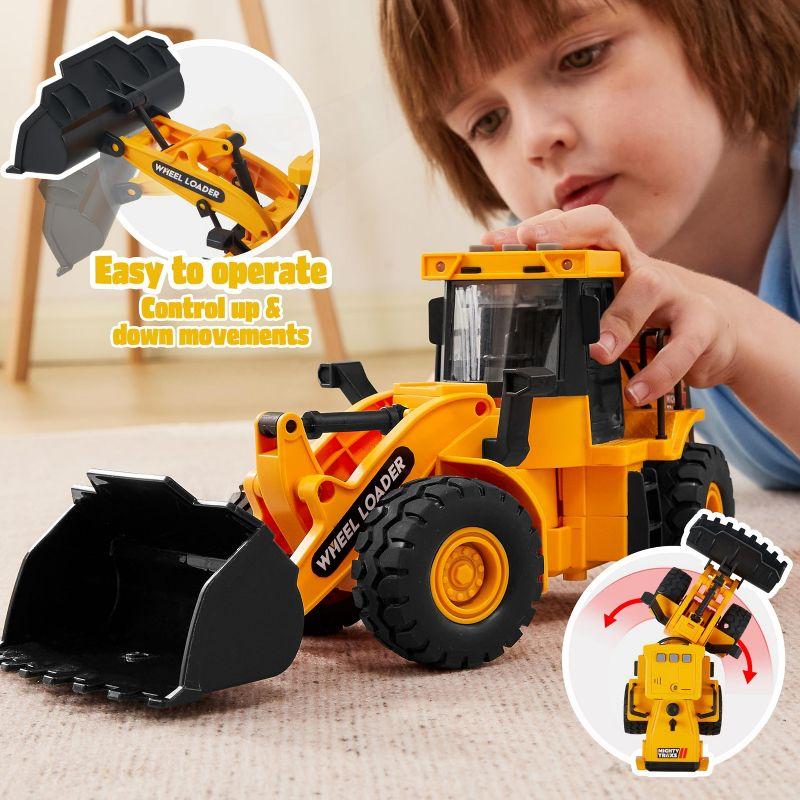 Joyfy Construction Toys for Boys Kids Toddlers, Excavator, Dump Truck and Loader Toy Trucks Construction Truck Toys Christmas Birthday Gifts for Boys