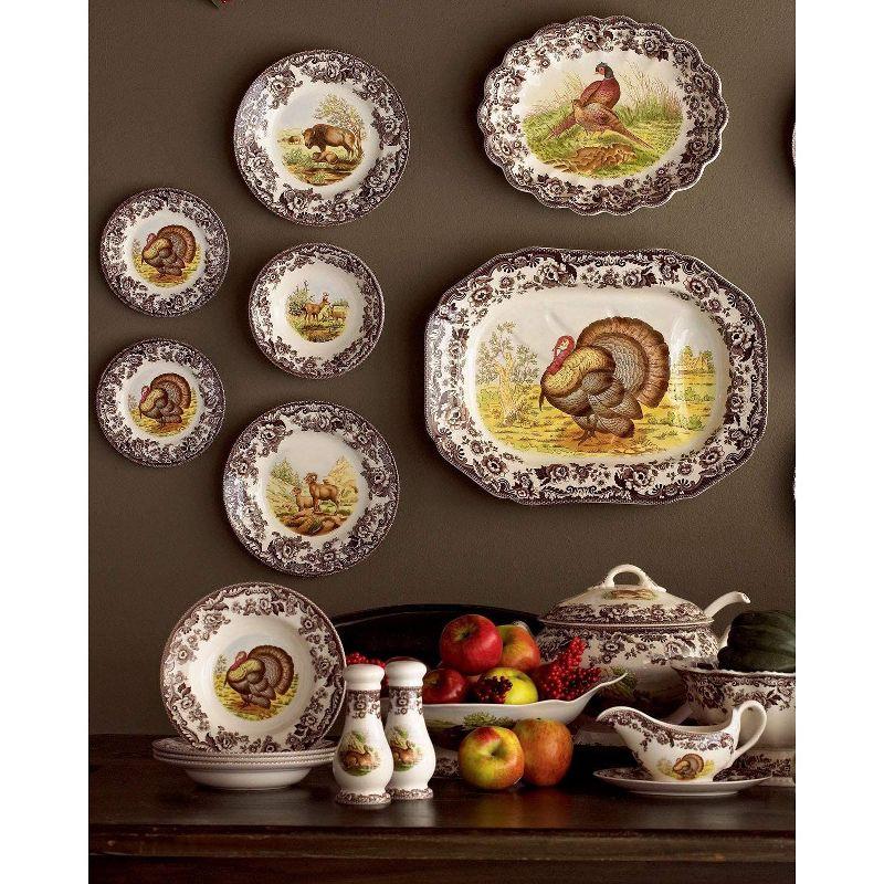 Countryside Elegance Ceramic White 5-Piece Entree Plate Set