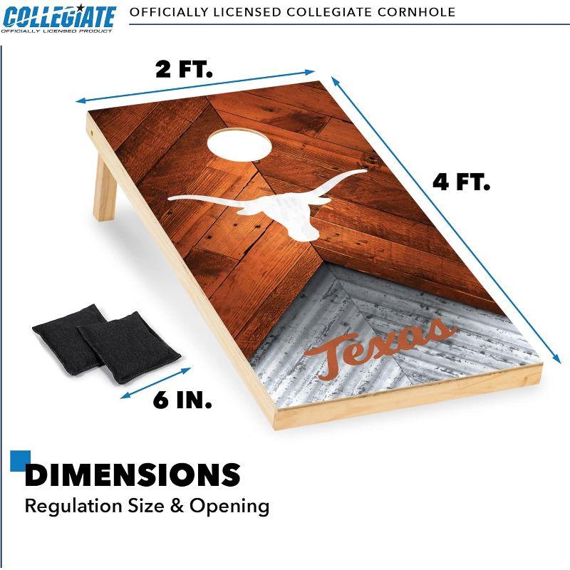 NCAA Texas Longhorns 2'x4' Wood Cornhole Set