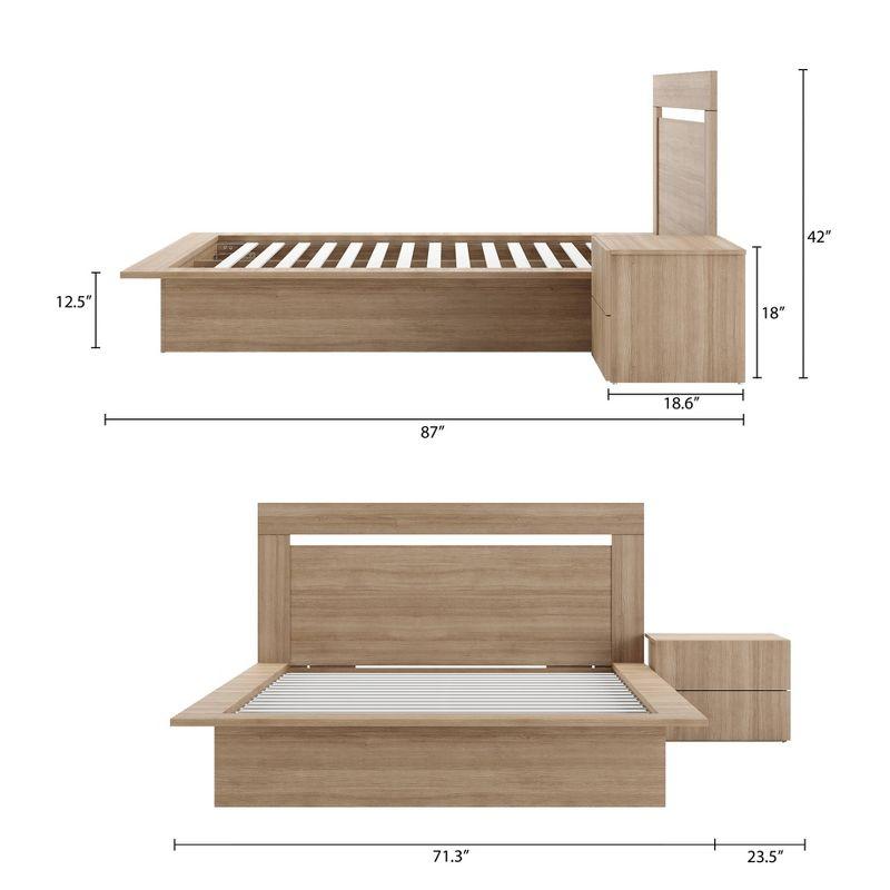 Nexera 3pc Malibu Bedroom Set