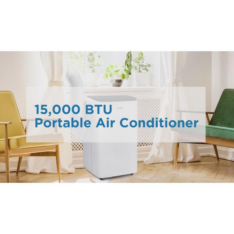 Commercial Cool 6,350 BTU SACC/CEC Smart Portable Air Conditioner, 9,000 BTU ASHRAE 128, White