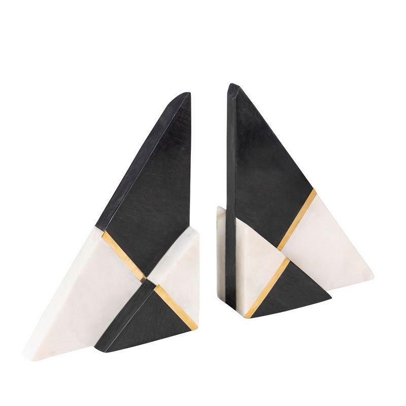 Kaavin Marble Bookends, Set of 2