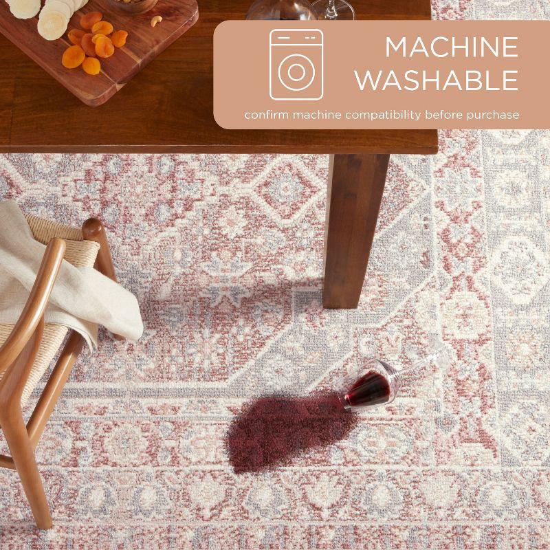 Town & Country Living Town & Country Everyday Rein Everwash Non-Slip Backing Washable Area Rug Brown/Grey