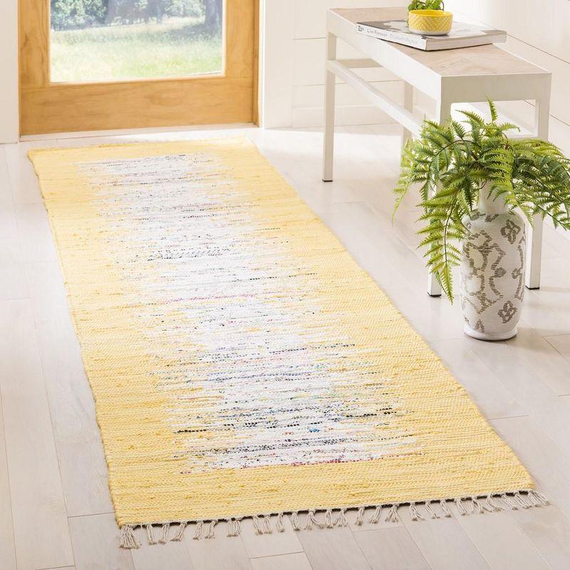 Montauk MTK711 Hand Woven Indoor Runner Rug - Ivory/Yellow - 2'3"x6' - Safavieh.