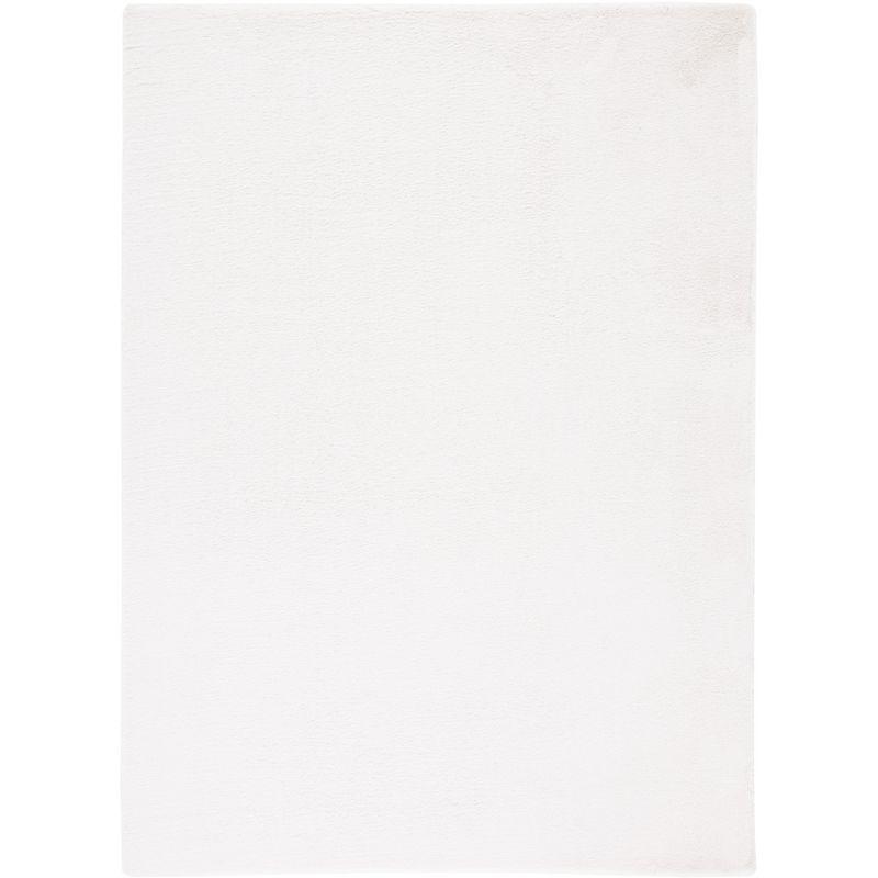 Faux Rabbit Fur FRF500 Power Loomed Machine Washable Indoor Area Rug - Off White - 4'x6' - Safavieh