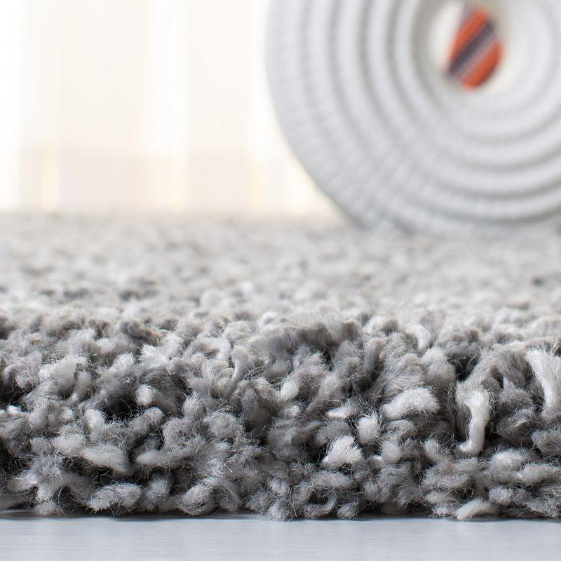 Evolution Shag EVO520 Power Loomed Area Rug - Grey - 5'3"x7'6" - Safavieh.