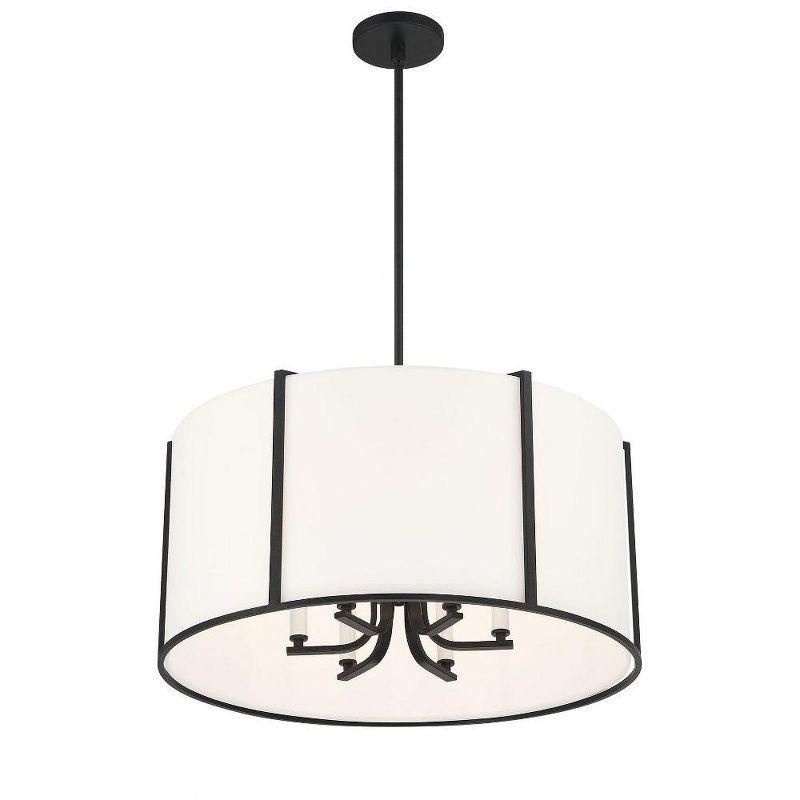 Crystorama Lighting Carlyn 6 - Light Pendant in  Black