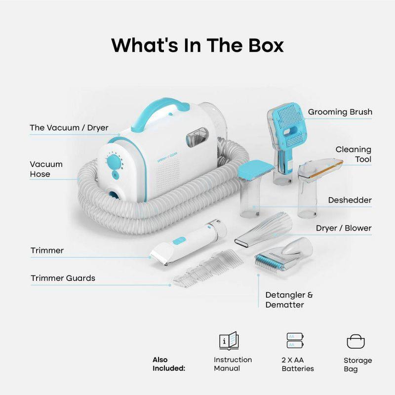 Uproot Clean 7-in-1 Dog, Cat and Rabbit Vacuum Powered Grooming Kit