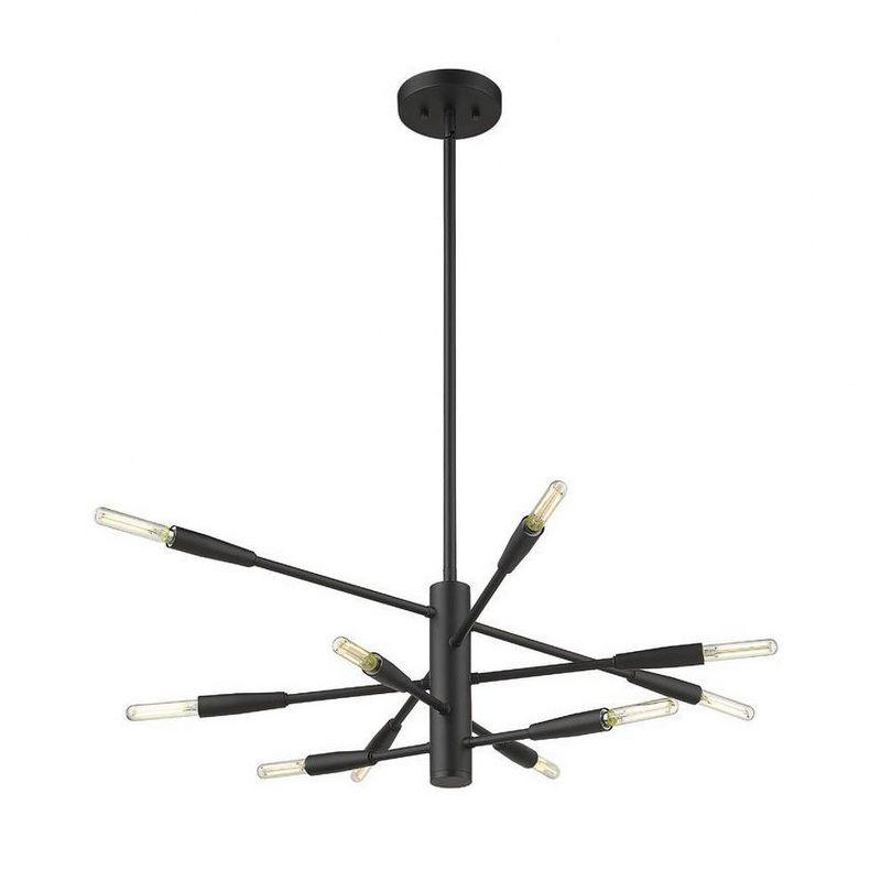 Z-Lite Ascension 10 - Light Chandelier in  Matte Black