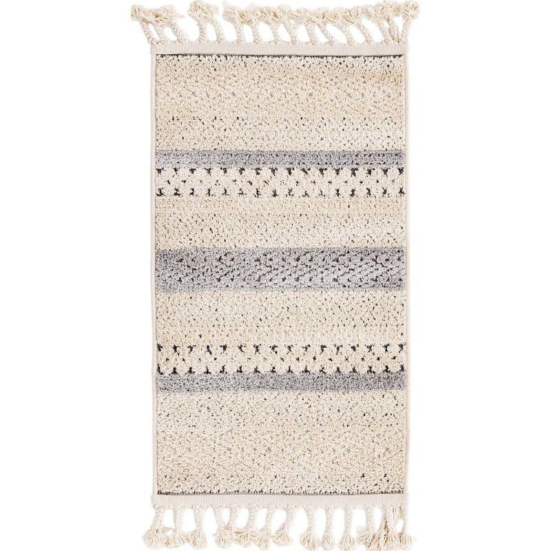 Unique Loom Arlo Collection Area Rug - Matti (2'  x 3' Rectangle Sandy Beige/Beige)