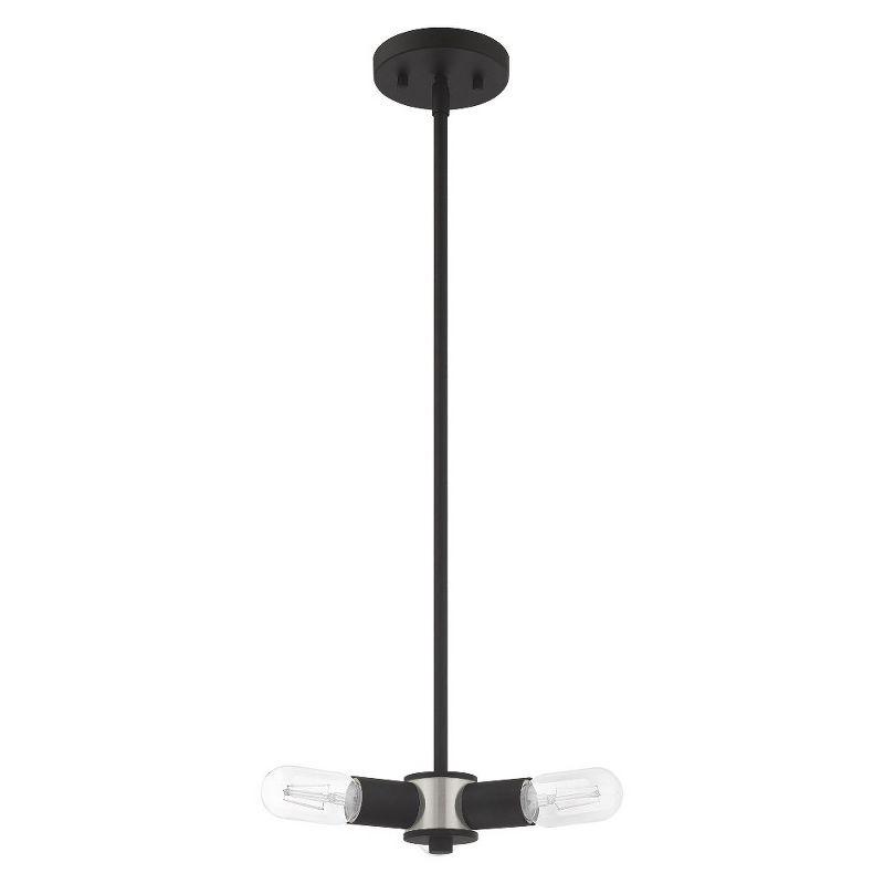 Livex Lighting Copenhagen 3 - Light Chandelier in  Black