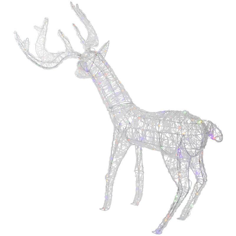 Northlight Seasonal LED Color Changing Commercial Grade Acrylic Reindeer Outdoor Christmas Decoration 46.5"