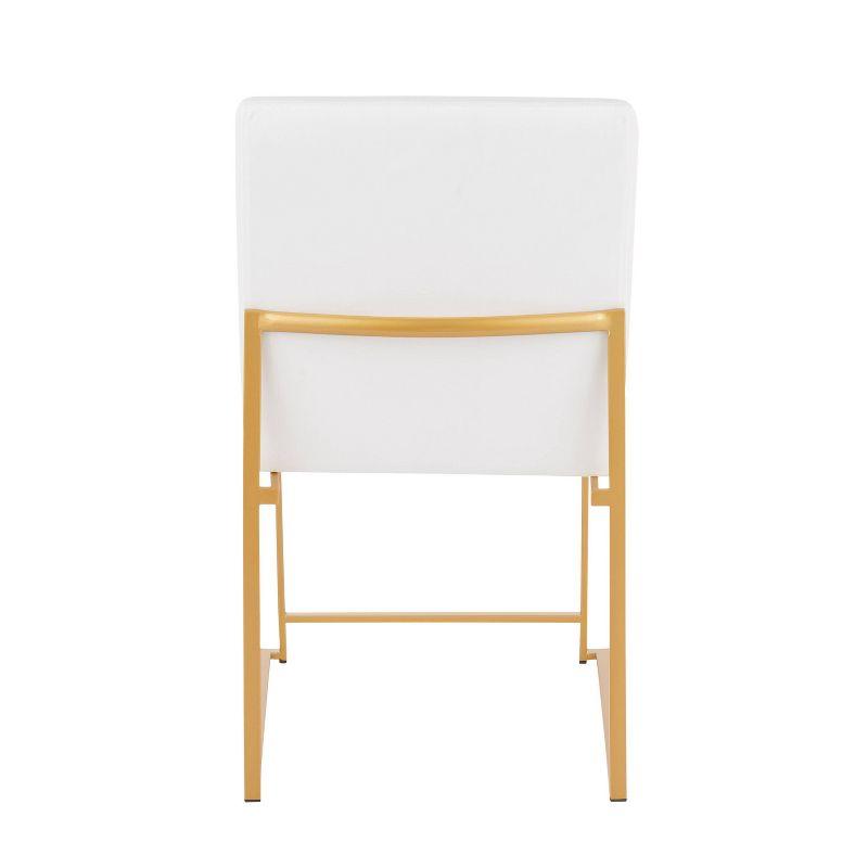 Set of 2 High Back Fuji Contemporary Dining Chairs - LumiSource