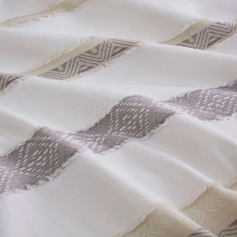 510 Design Langley 3 Piece Clipped Jacquard Duvet Cover Set