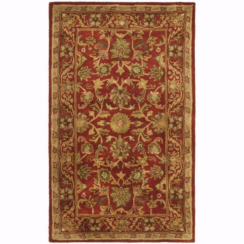 Antiquity AT52 Hand Tufted Indoor Accent Rug - Red/Red - 3'x5' - Safavieh