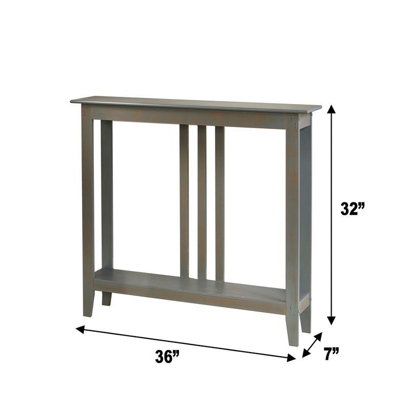 The Lakeside Collection Slim Space-Saving Accent Tables - Gray