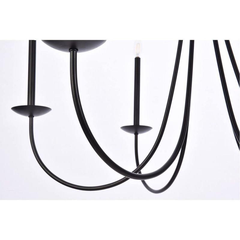 Elegant Lighting Cohen 42 inch pendant in black
