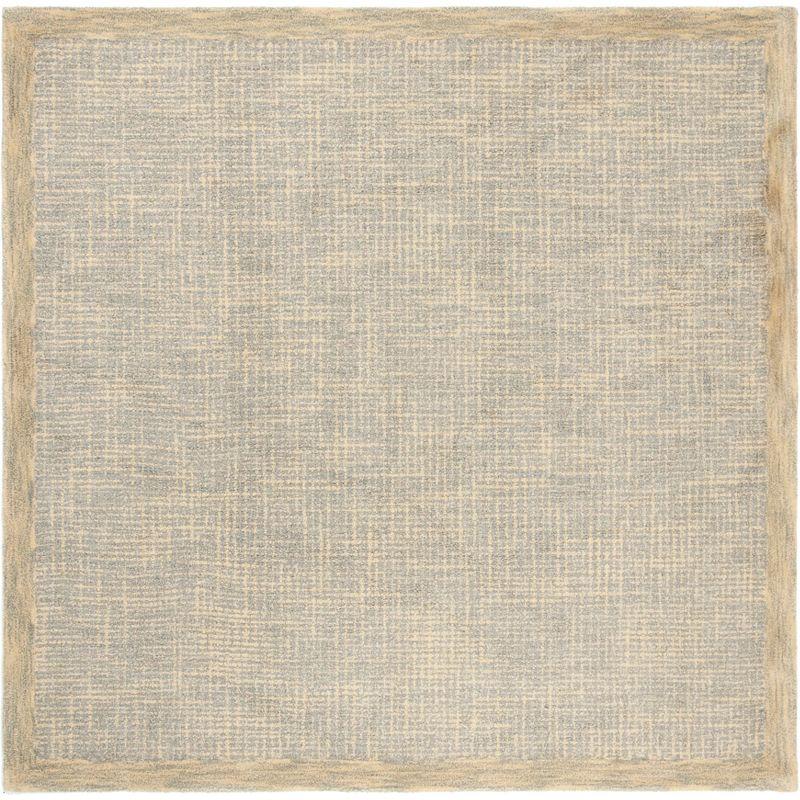 Abstract ABT220 Handmade Indoor Area Rug - Gold/Grey - 6'x6' - Safavieh