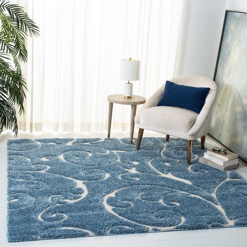 Florida Shag SG455 Power Loomed Area Rug  - Safavieh