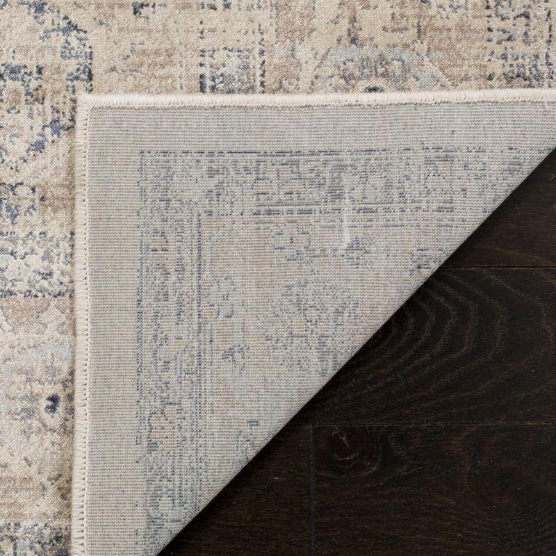 Vintage VTG123 Power Loomed Indoor Area Rug - Stone/Blue - 5'3"x7'6" - Safavieh.