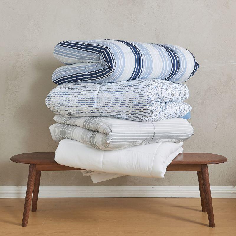 FreshFolds Reversible Microfiber Comforter Set with Shams