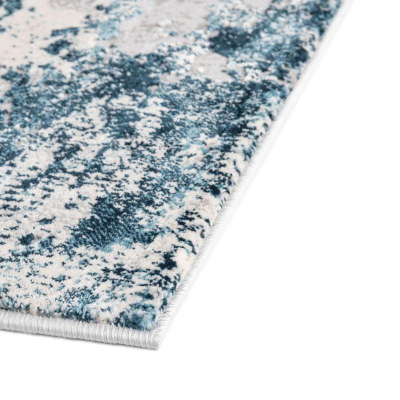 Unique Loom Finsbury Collection Area Rug - Elizabeth (2'  x 3' Rectangle Blue/Ivory)